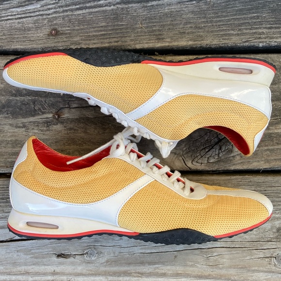 Cole Haan x Nike Air Vintage Yellow Mesh Sneaker Shoes Women's Size 9 - Picture 8 of 14